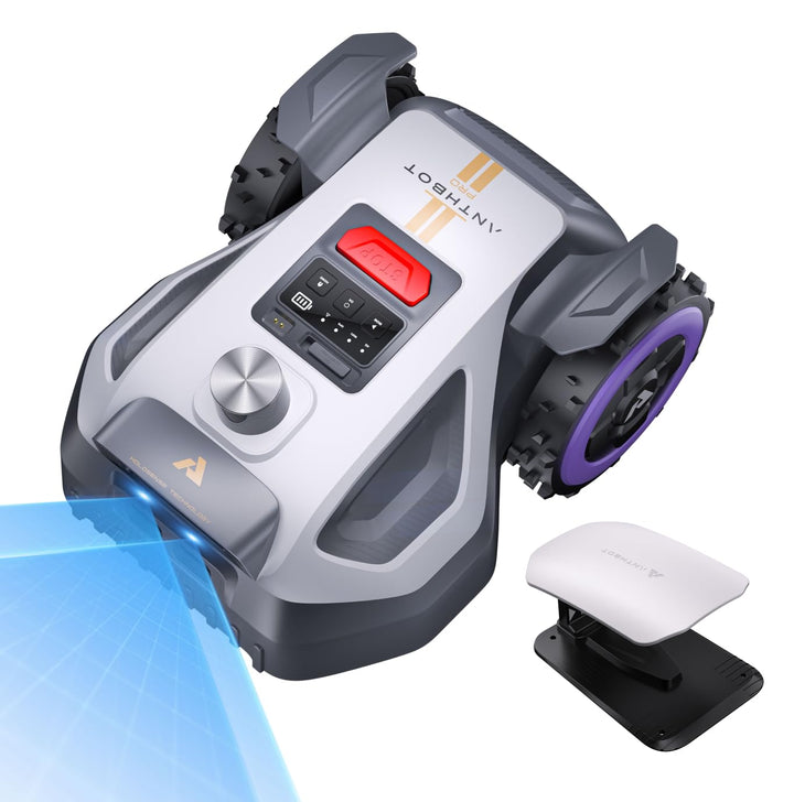 ANTHBOT M5 Pro + MGV04 Garage, Mähroboter ohne Begrenzungskabel – HoloSense 4-in-1 Navigation, 500㎡,