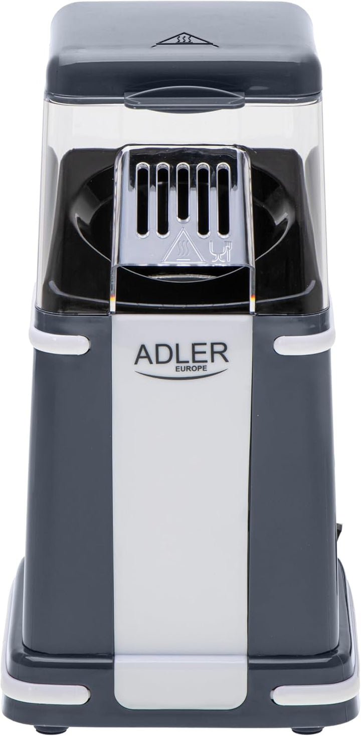 Adler AD 4511 Elektrische Popcornmaschine, 1200 W, ölfreies Verfahren, Heissluft, kompakt, modernes