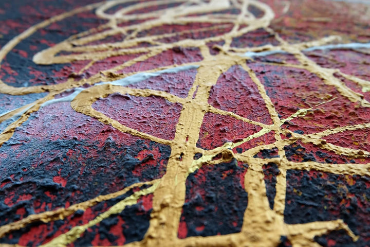 Monica Mirafiori I 100% HANDGEMALT I Gemälde Avantgarde 100x50cm | Gemälde Handgemalt | Acrylgemälde