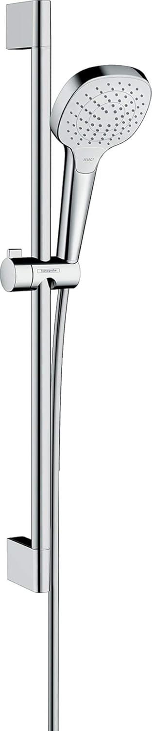 hansgrohe Duschset Croma Select E, Duschkopf wassersparend mit Schlauch und Halterung, verstellbar,