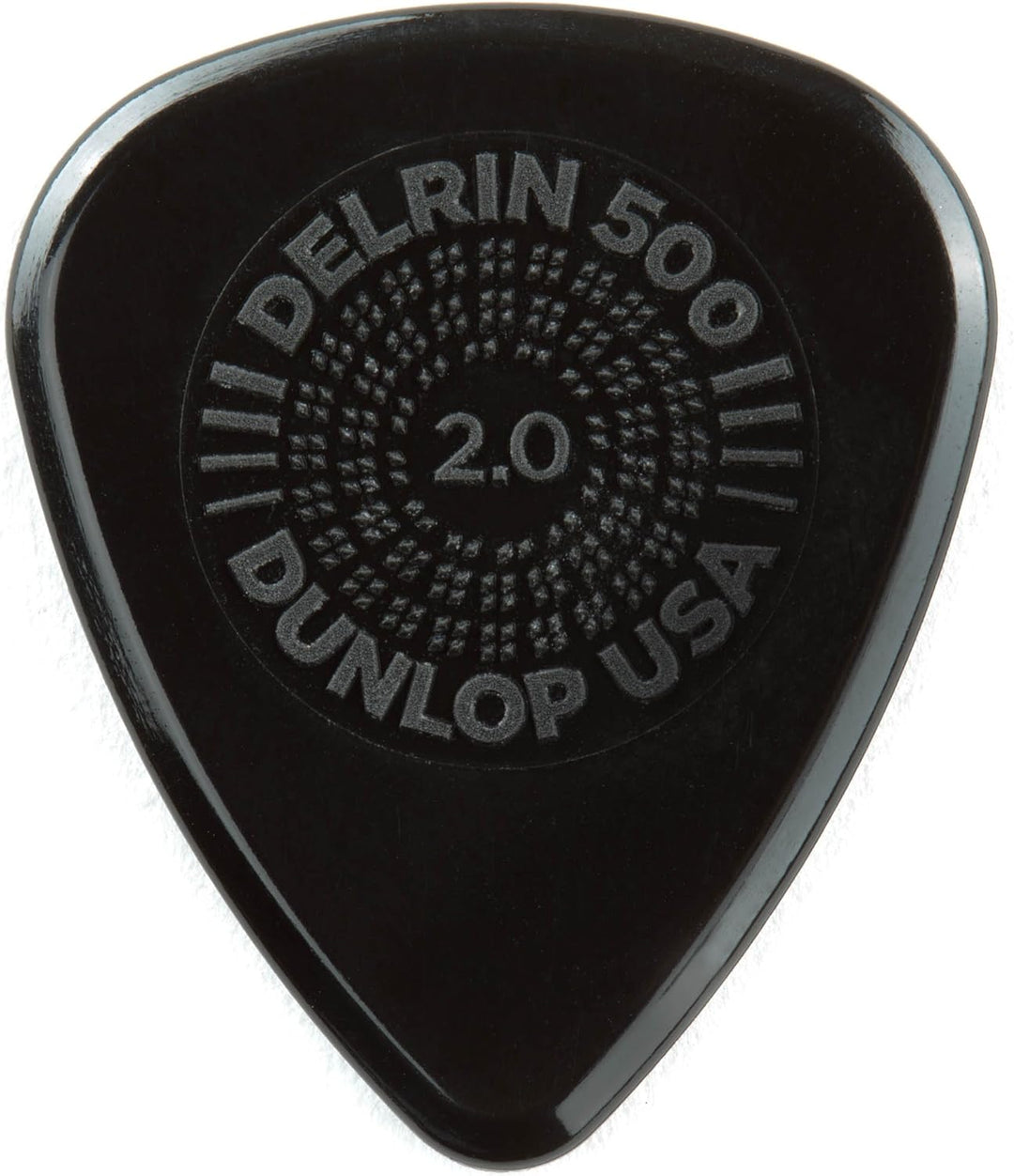 Médiators Jim Dunlop 2,00mm Delrin 500 Prime Grip 2,00mm sachet de 72 Sachet de 72 2,00mm, Sachet de