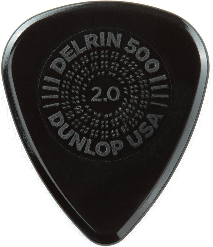 Médiators Jim Dunlop 2,00mm Delrin 500 Prime Grip 2,00mm sachet de 72 Sachet de 72 2,00mm, Sachet de
