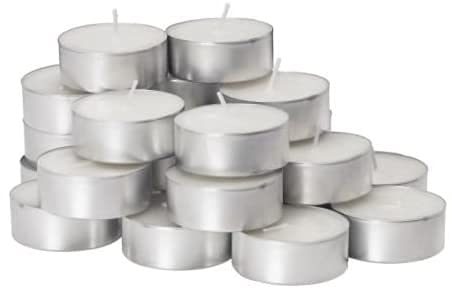 Hillfield® 350 Gastro - Teelichter, 8 Stunden Brenndauer , Weiss, Teelichter in Premium - Qualität,