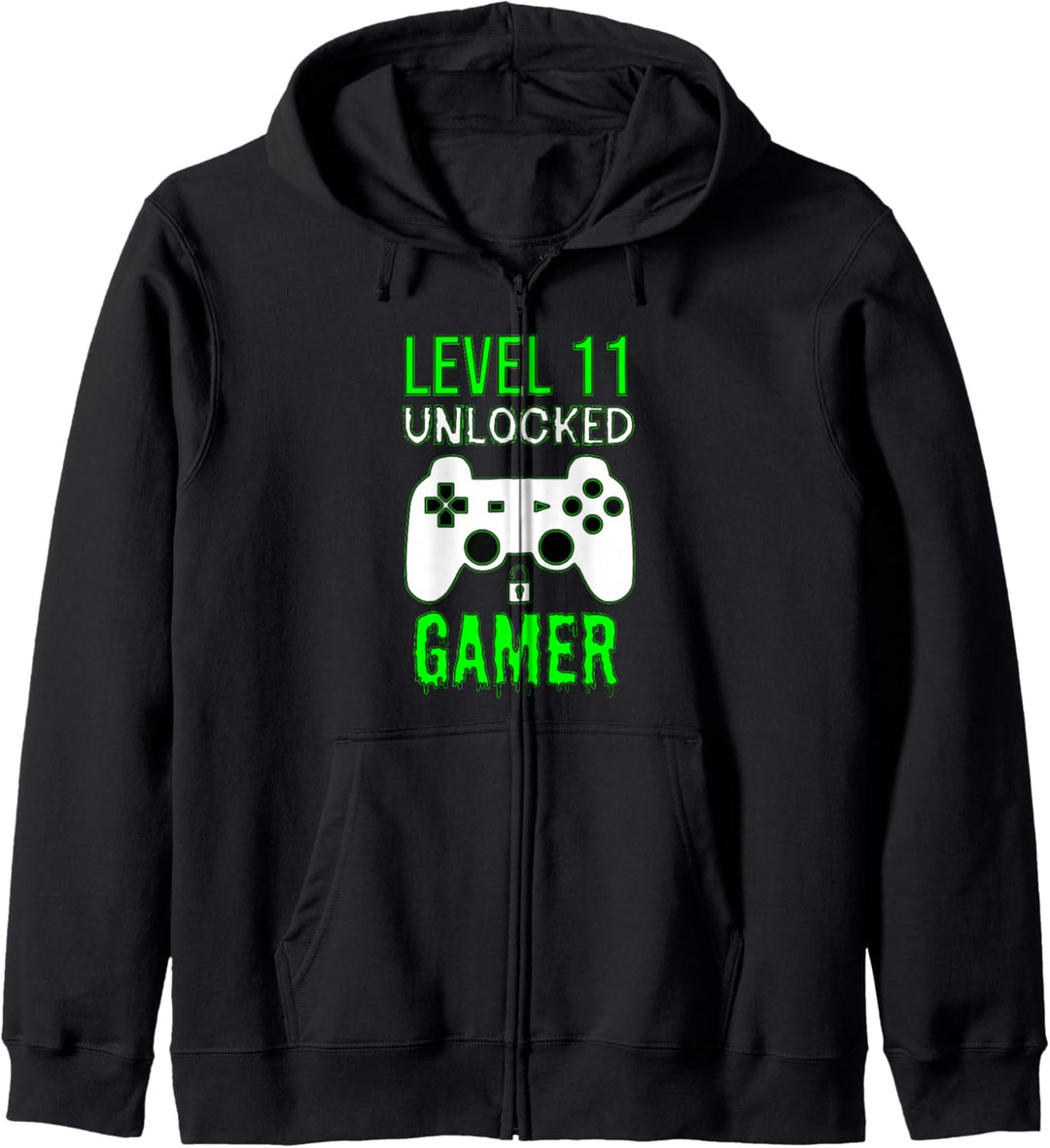 Level 11 Unlocked Gamer - Lustiger Spieler 11. Geburtstag Kapuzenjacke