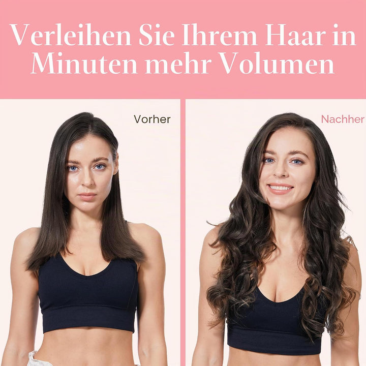 GOO GOO Clip in Echthaarverlängerungen 7 Stücke 120g 45cm 18 Zoll Dunkel Braun natürliche Remy Echth