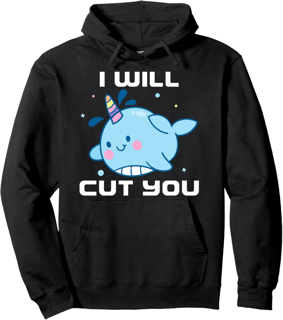 Lustiger Narwal, von dem ich Ihnen das Einhorn des Meeresges Pullover Hoodie