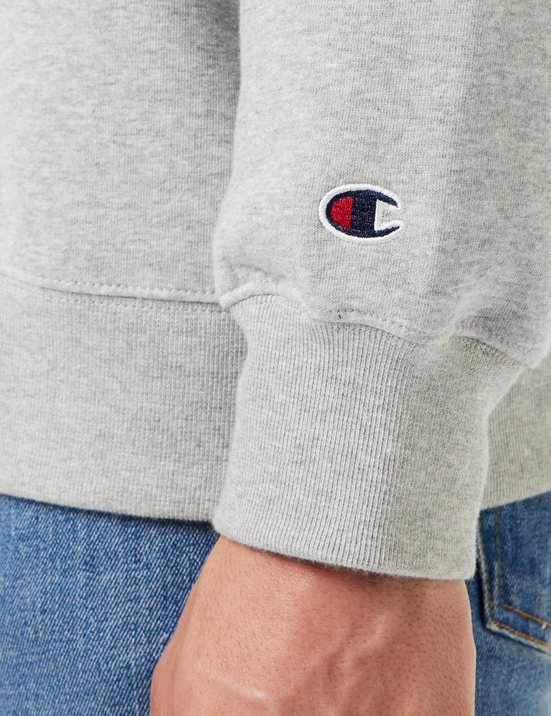 Champion Herren Sweatshirt S Grigio Melange Oxford, S Grigio Melange Oxford