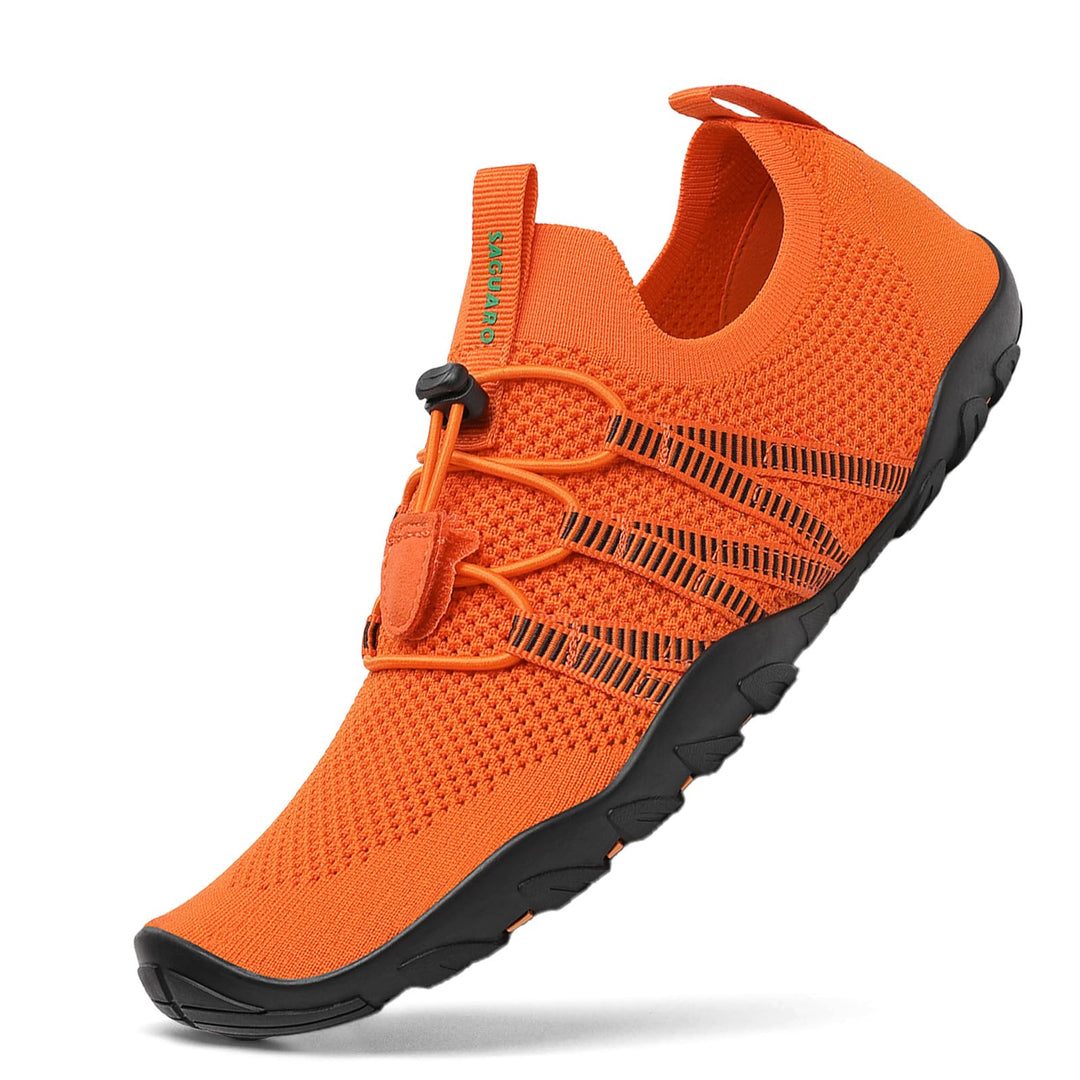 SAGUARO Herren Badeschuhe Damen rutschfeste Sohle Schnell Trocknend Schwimmschuhe 36 EU Dunkelorange