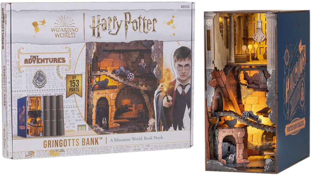 Revell Modellbausatz Tiny Adventures, Gringotts Bank Harry Potter, 3D Miniaturhaus, DIY Book Nook Ho