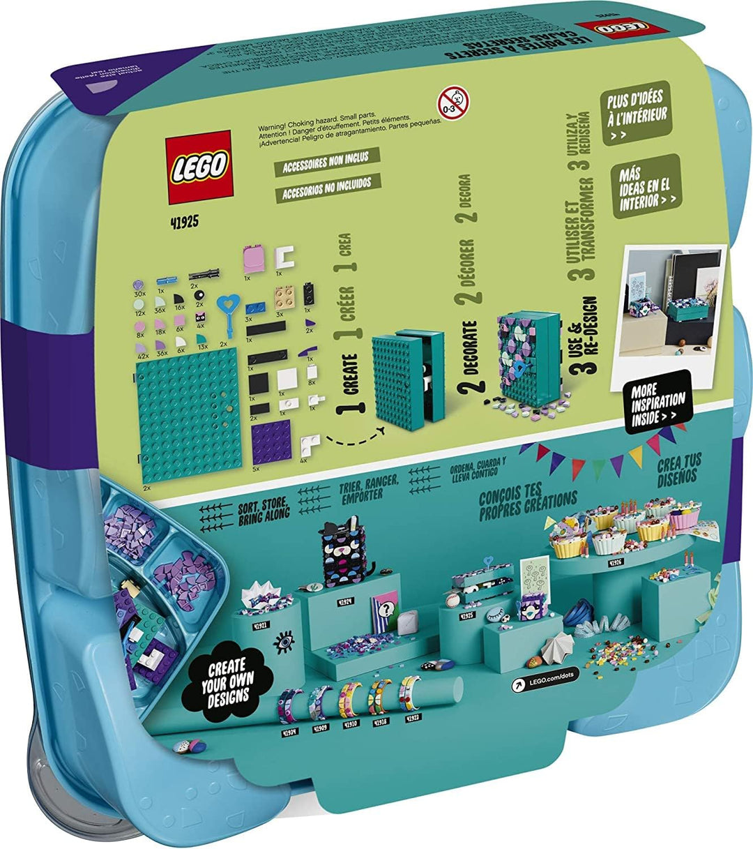 LEGO DOTS Secret Boxes 41925 DIY Craft Decorations Kit; Makes a Creative Gift for Kids Who Want to M