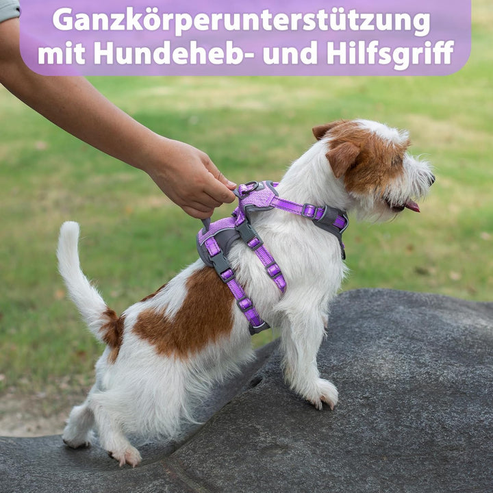 Huntboo Sicherheitsgeschirr Hund Ausbruchsicher, Panikgeschirr für Hunde, Reflektierendes Geschirr H