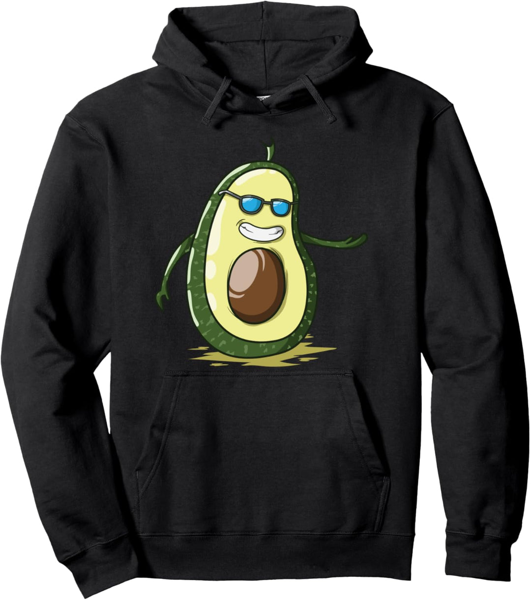 Halb Avocado mit Core Couple Look Pullover Hoodie