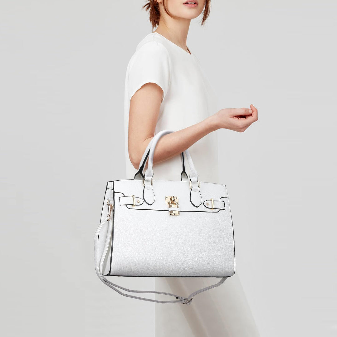 Dasein Women Handbags and Purses Ladies Shoulder Bag Top Handle Satchel Tote Work Bag with Matching