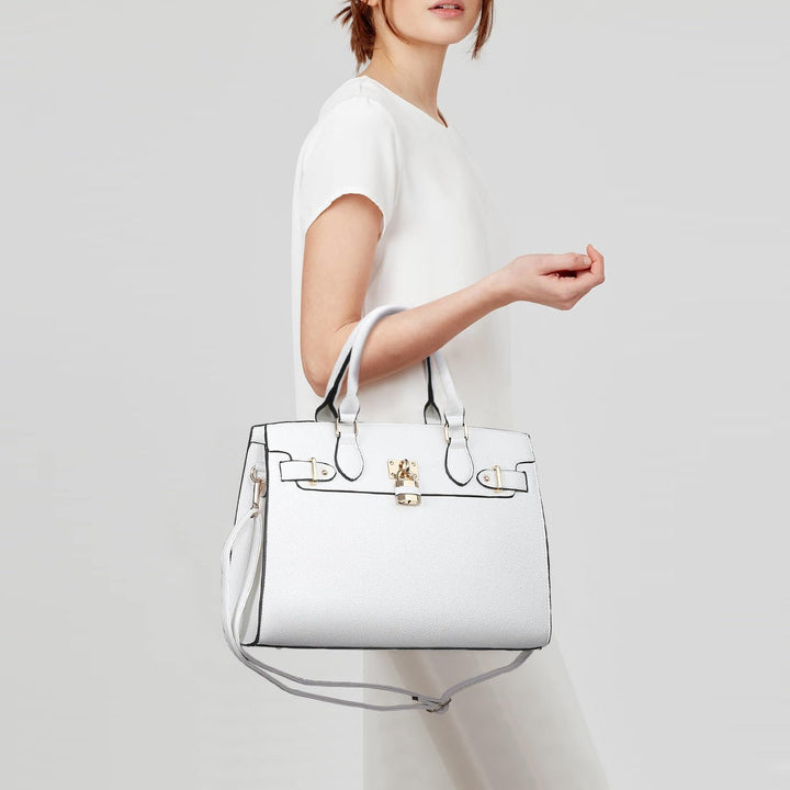 Dasein Women Handbags and Purses Ladies Shoulder Bag Top Handle Satchel Tote Work Bag with Matching