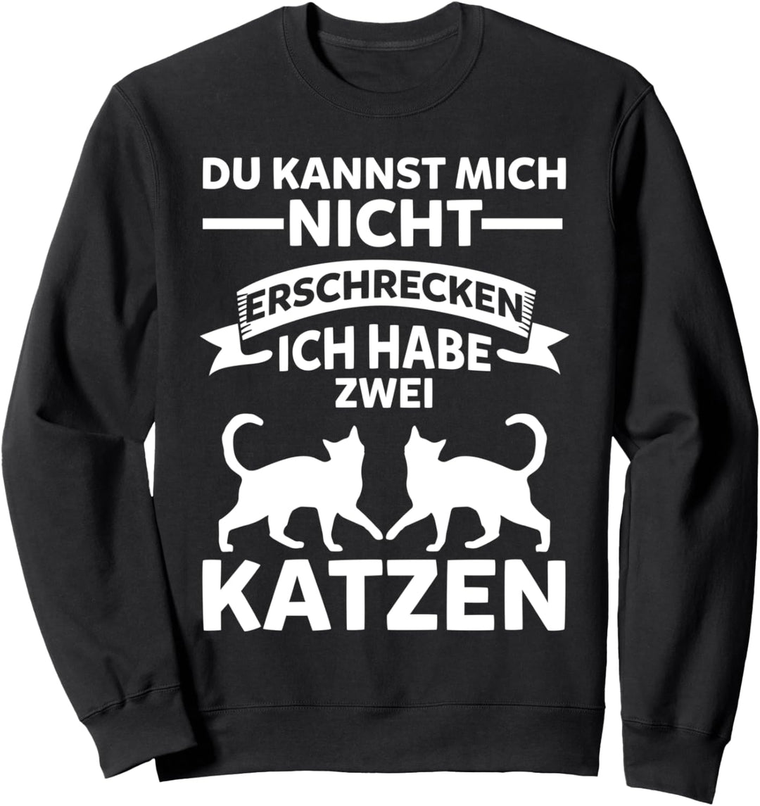 Katze Verrückte Katzendame Kater Kätzchen Sweatshirt