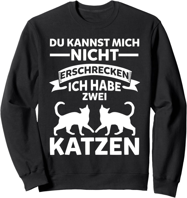 Katze Verrückte Katzendame Kater Kätzchen Sweatshirt