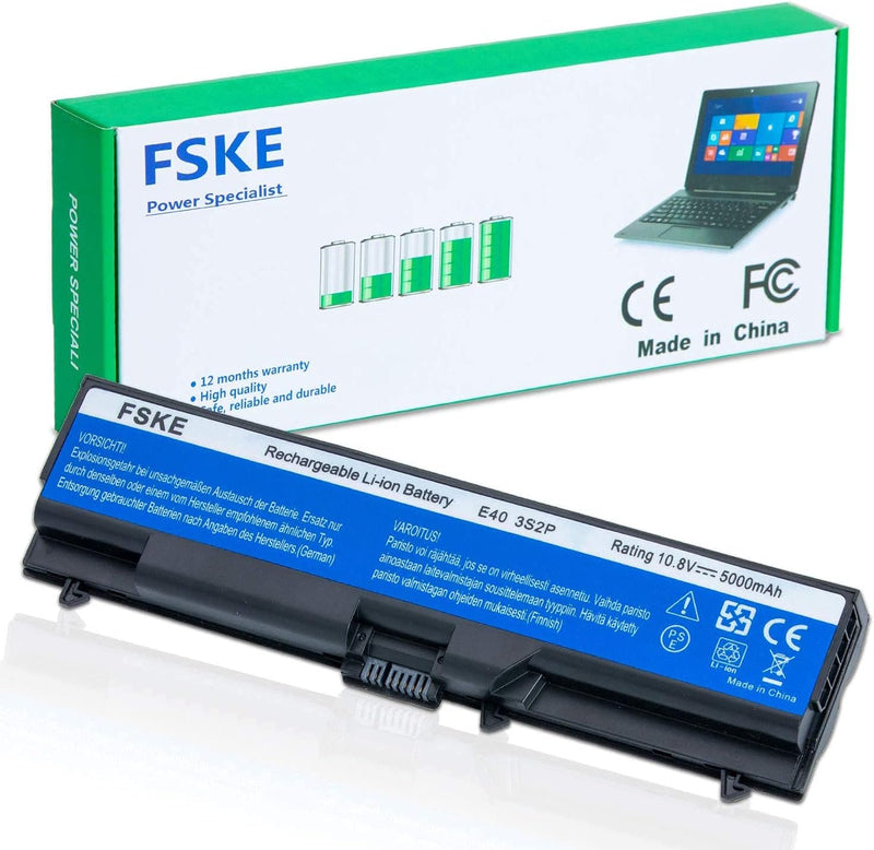 FSKE® Laptop Akku für Lenovo 42T4751 42T4755 51J0498 51J0499 42T4791 42T4235 E40 E50 T420 T410 W520