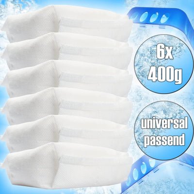 6x Luftentfeuchter Granulat 400g Nachfüllpack universal Feuchtigkeits-Stopper Beutel (6x Nachfüllpac