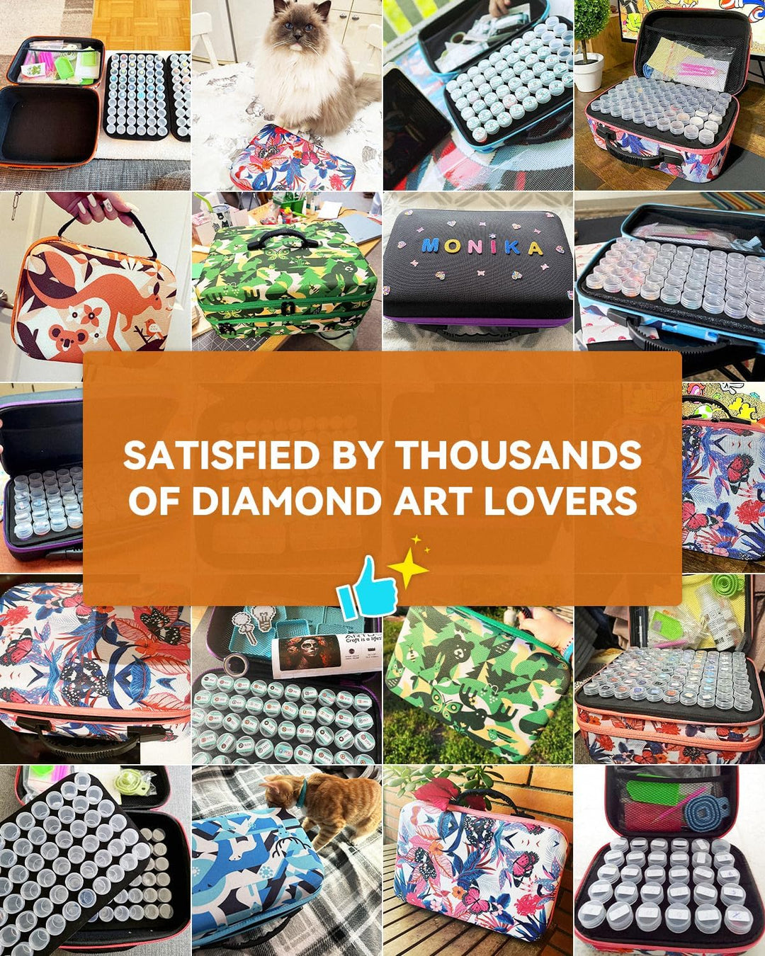 ARTDOT 5D Diamond Painting Zubehör Boxen, 30 Stück Diamond Painting Aufbewahrungsbox für Diamond Pai