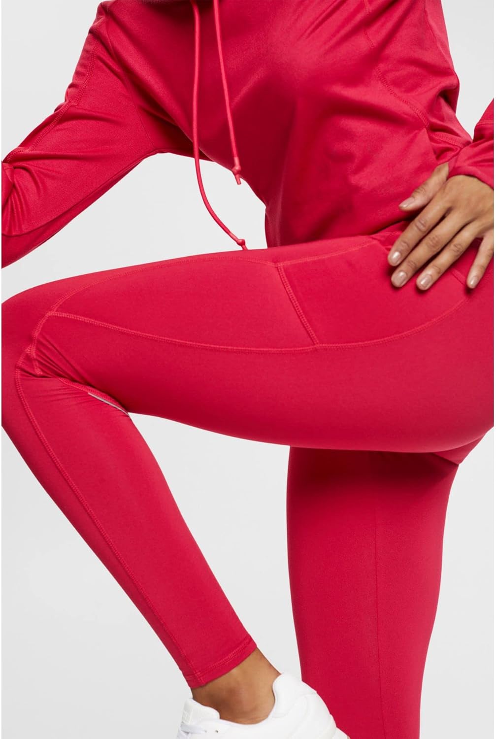 ESPRIT Leggings mit Taschen M Cherry Red, M Cherry Red
