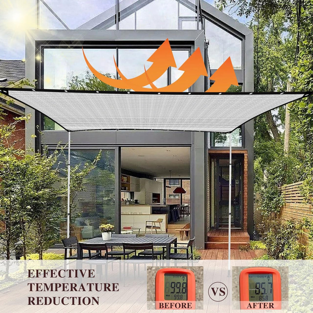 Schattiernetz-Verdickte Verschlüsselt 80% Shading Rate,Sonnensegel für Garten Balkon,Pflanze,Gewächs