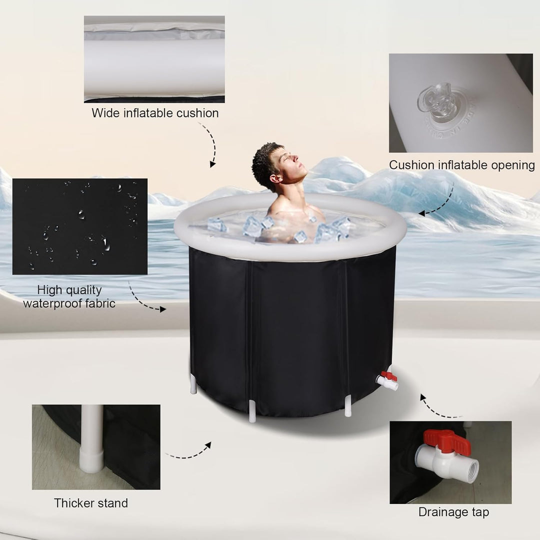Eisbadewanne, faltbare aufblasbare Badewanne, Fitness/Rehabilitation Eisbadewanne für Sportler, geei