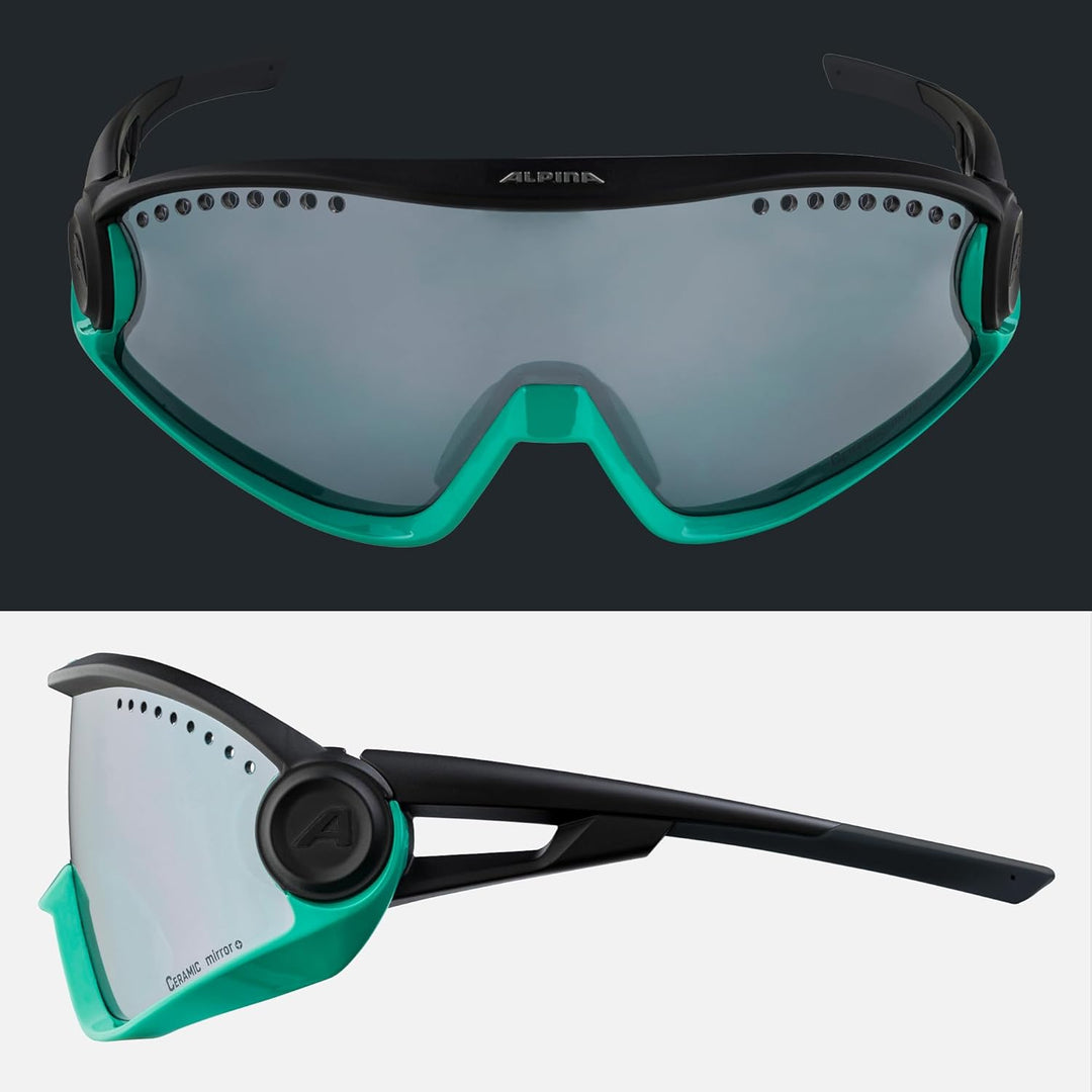 ALPINA 5W1NG - Verspiegelte und Bruchsichere Sport- & Fahrradbrille Mit 100% UV-Schutz Für Erwachsen