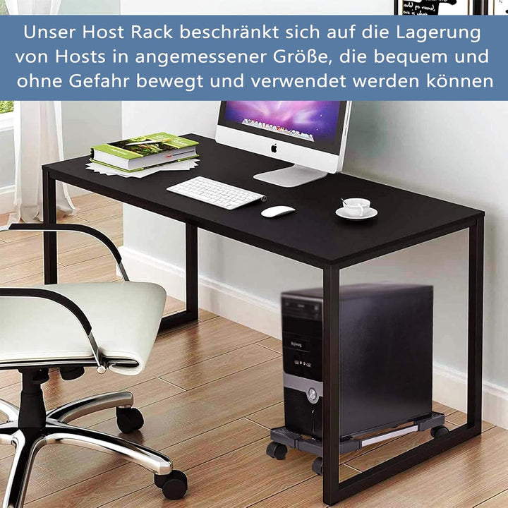 Whchiy CPU Ständer Computer Desktop Ständer Universal Einstellbare CPU Halterung mit 4 Rollen Unter