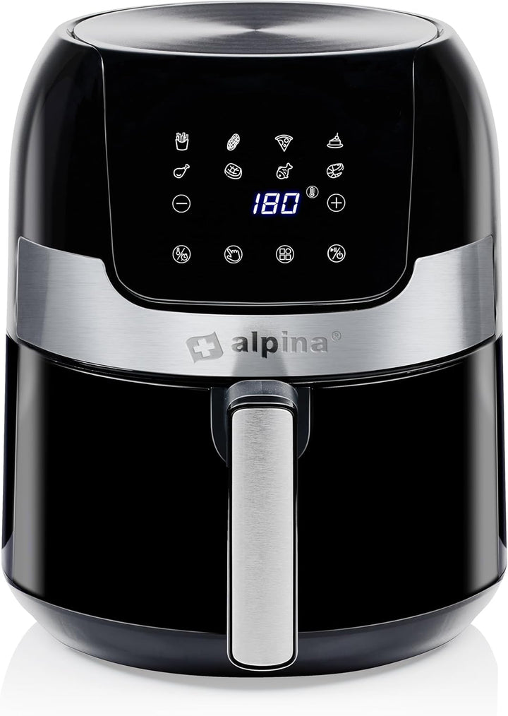 ALPINA Heissluftfritteuse, digital, 1400W, Schwarz 3,5L digital, 3,5L digital