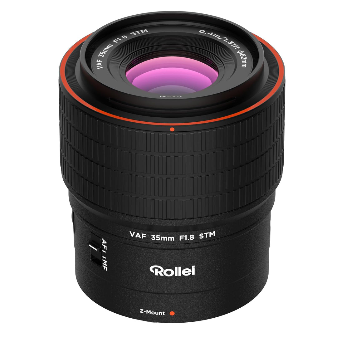Rollei AF 35 mm F/1.8 Vollformat Objektiv für Nikon Z mit STM-Autofokus | HFT-X Beschichtung | Vollm