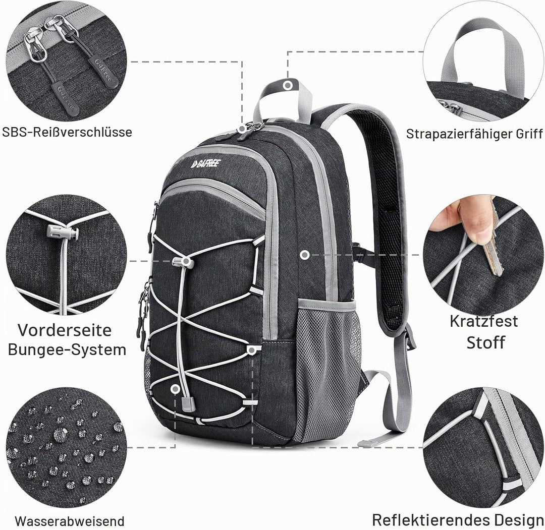 G4Free Kleiner Rucksack 12L/20L Unisex Tagesrucksack Leichter Reiserucksack Wanderrucksack Trekkingr