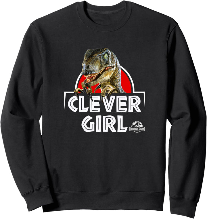 Jurassic Park Raptor Clever Girl Portrait Sweatshirt