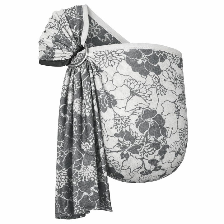 Hoppediz Ring-Sling, Baby-Tragetuch ab Geburt, Baumwolle Leinen, Design Florenz, Florenz