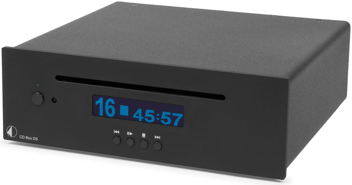 Pro-Ject CD Box DS, High End Audio CD Player mit 24bit/192kHz Burr Brown DAC (Schwarz), Schwarz