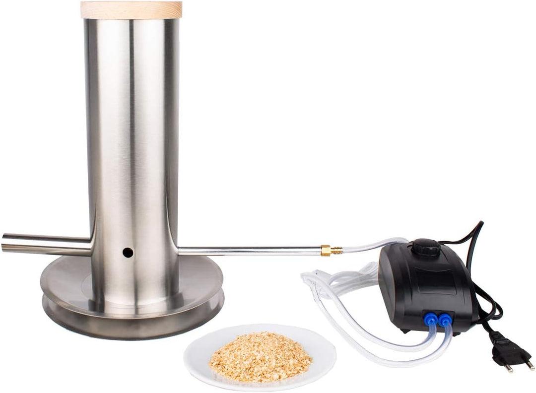 Beeketal 'EKB-1' Edelstahl Sparbrand Kaltraucherzeuger elektrisch, Rauchmenge stufenlos regulierbar,