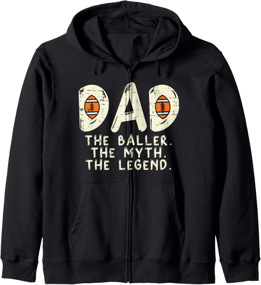Dad Baller Myth Legend Cool Coach Player Daddy Papa Herren Kapuzenjacke