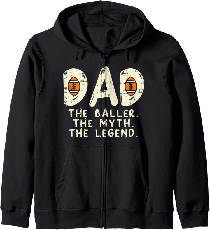 Dad Baller Myth Legend Cool Coach Player Daddy Papa Herren Kapuzenjacke