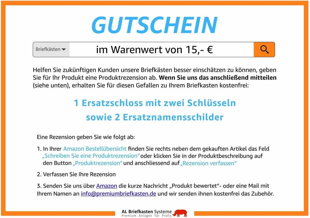 AL Briefkastensysteme Basic 3er Briefkasten RAL 3000 Feuer Rot 3 Fächer DIN A4 wetterfest Briefkaste