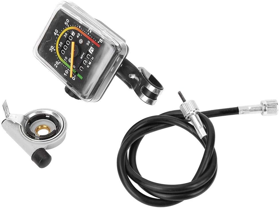Dilwe Mechanischer Kilometerzähler, Fahrrad-Tachometer Computer Mountainbike-Codetabelle Wasserdicht