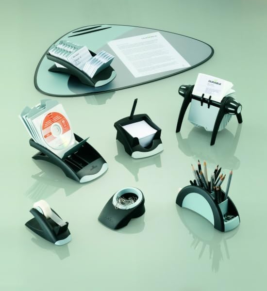 Durable Rollkartei Visifix Flip Vegas, für 400 Visitenkarten, Register A-Z, schwarz, 241701 Visitenk