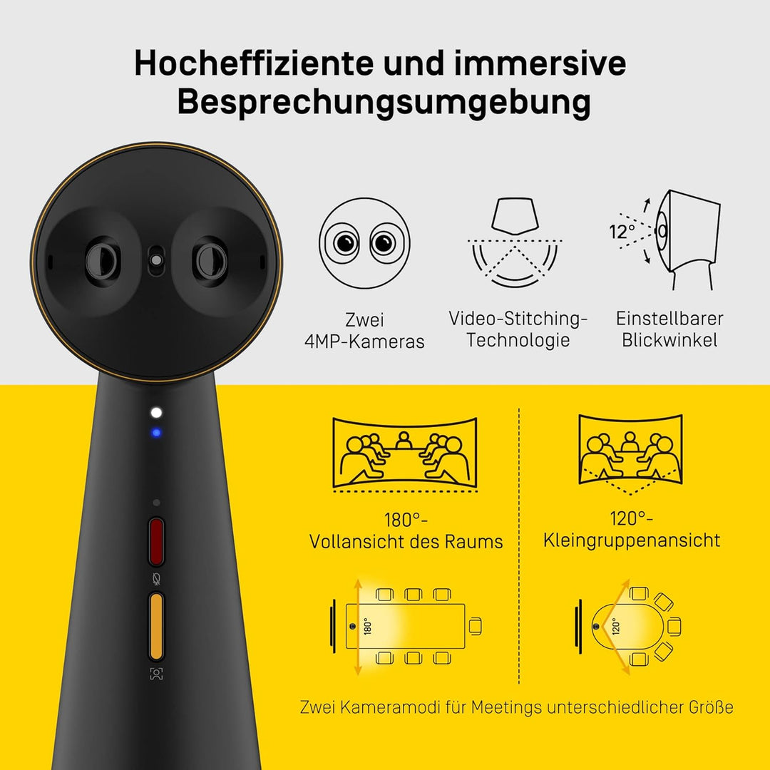 Ipevo Totem 180 Grad 4K Video-Konferenzkamera