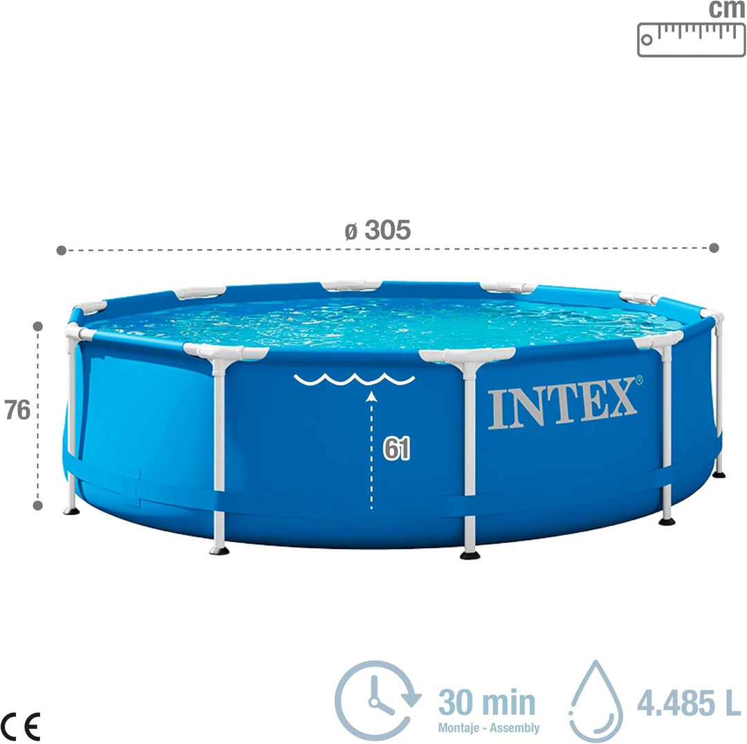Intex Metal Frame Pool - Aufstellpool - Ø 305 x 76 cm 305 x 76 cm