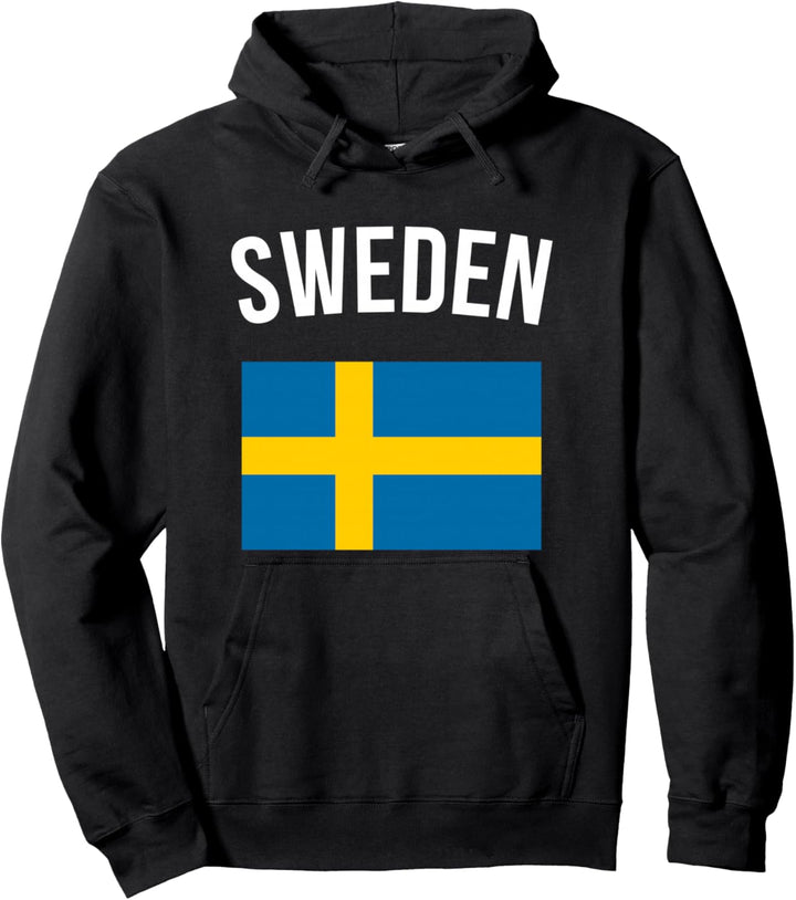 Sweden Flag Swedish Hoodie Sweden Hooded Sweatshirt Pullover Hoodie