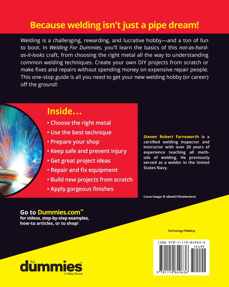 Welding For Dummies, Taschenbuch