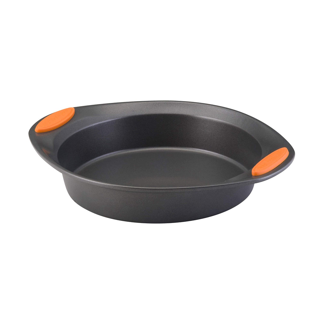 Rachael Ray Yum -o! Backform mit Griffen, antihaftbeschichtet, rund, 22,9 cm, Grau, Rund