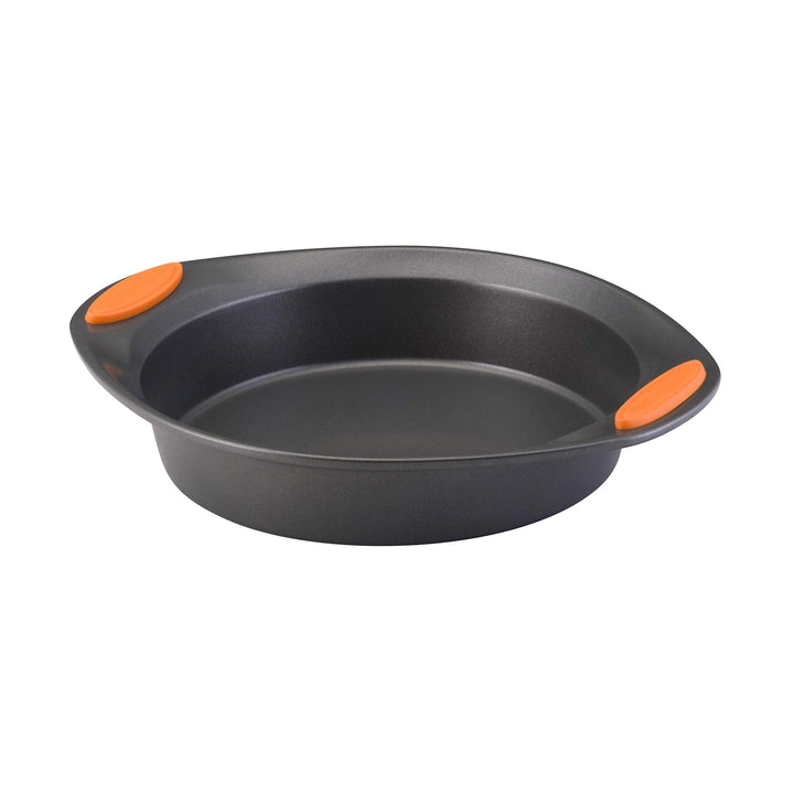 Rachael Ray Yum -o! Backform mit Griffen, antihaftbeschichtet, rund, 22,9 cm, Grau, Rund