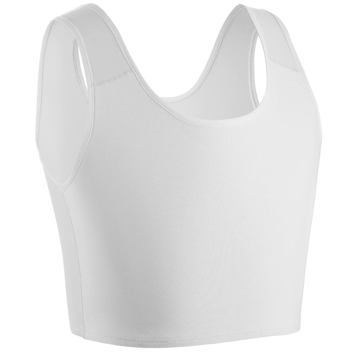 XUJI Halb Brust Binder Transgender Kompression FTM Pullover Design Binder S Weiss, S Weiss