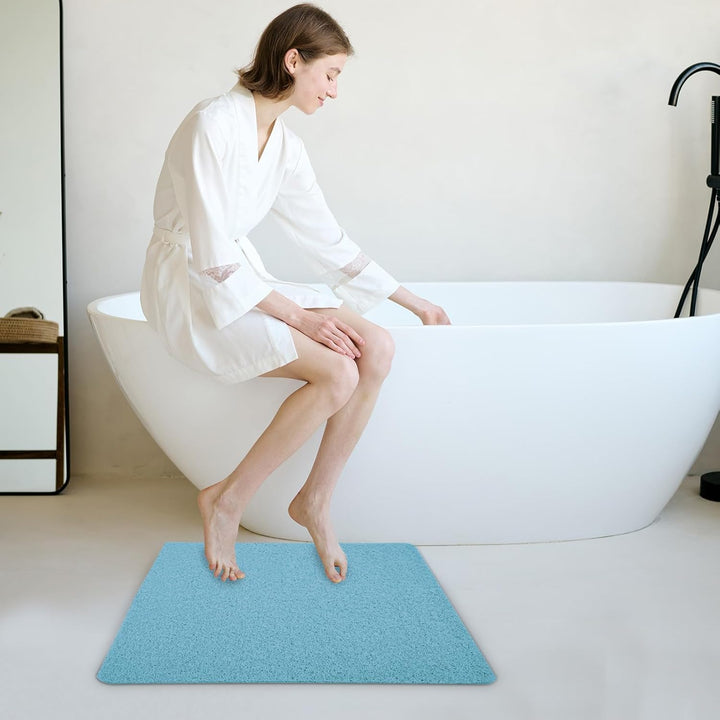 Antirutschmatte Dusche 60x60 cm, Weich Komfort, Duschmatte rutschfest, Antibakterielle Badematte mit