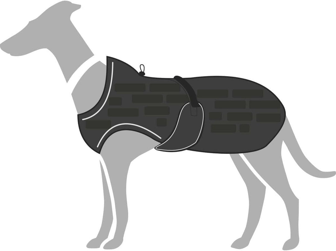 HUNTER Hundemantel Monaco 45, schwarz Schwarz 45, Schwarz 45