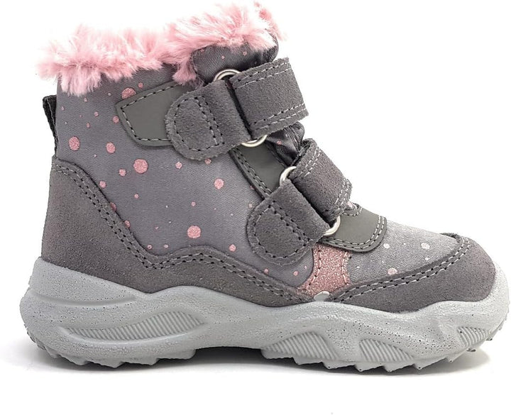 Superfit Baby - Mädchen Glacier Stiefel Gore-tex 1-009226Schneestiefel 20 EU Weit Grau Rosa 2500, 20